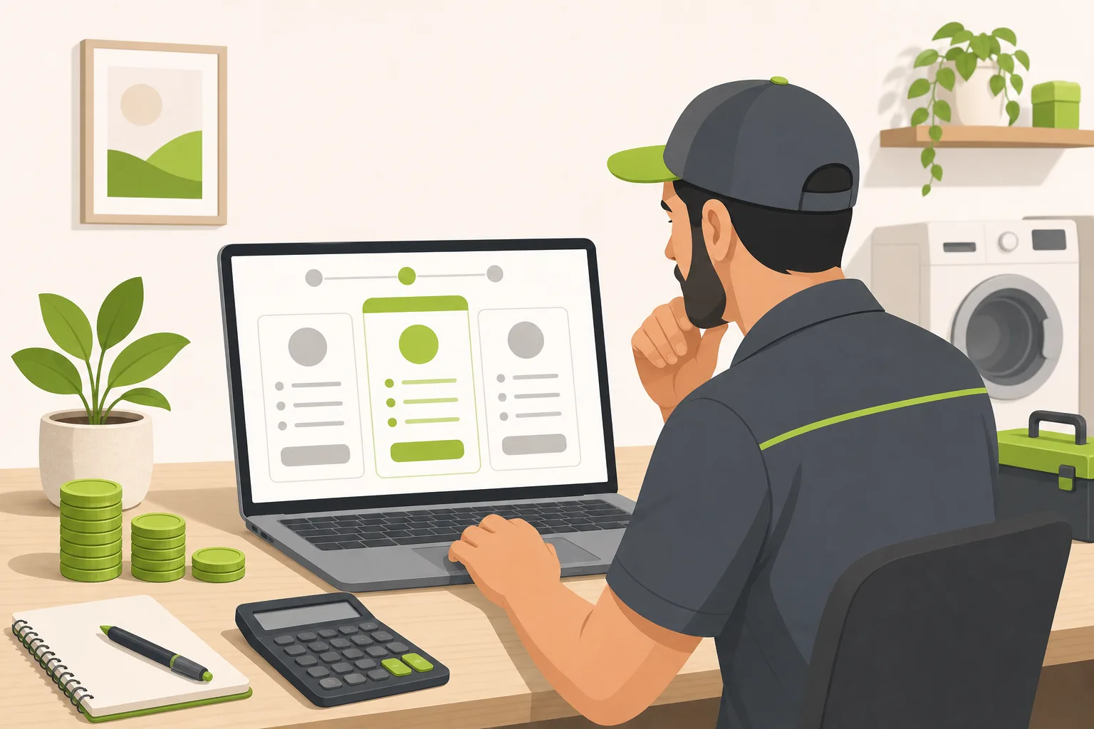 Illustration: Appliance Repair Website Cost: Every Option Priced for 2026