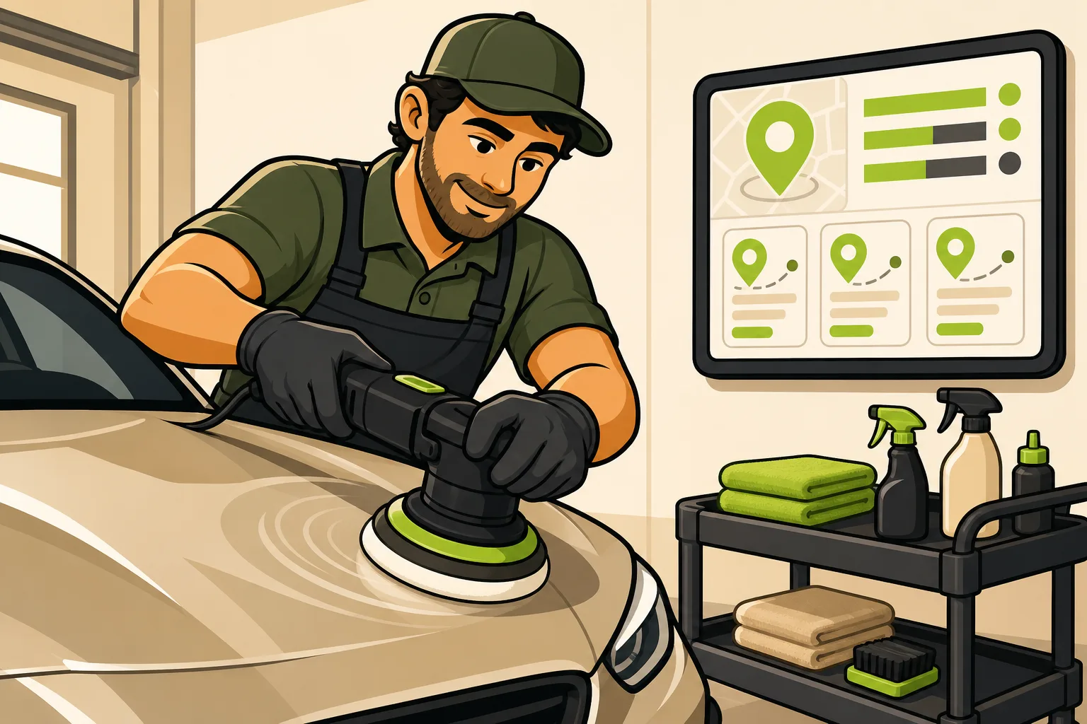 Illustration: How Auto Detailers Rank on Google Without Paying an SEO Agency