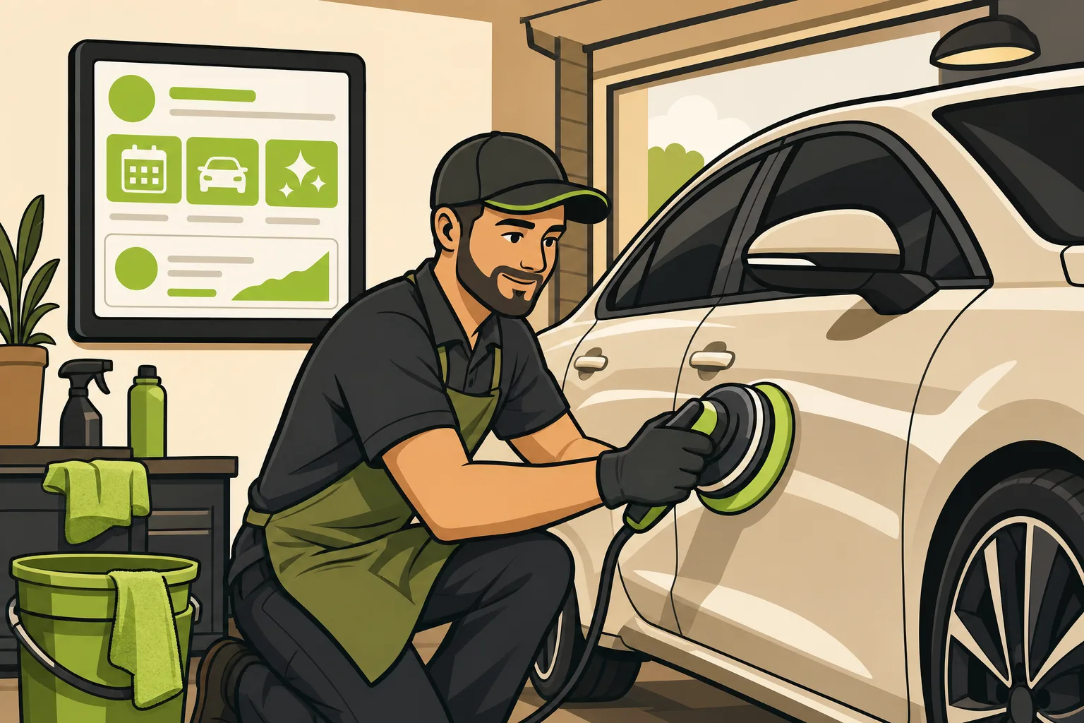 Illustration: What Does an Auto Detailing Website Need to Book More Jobs?