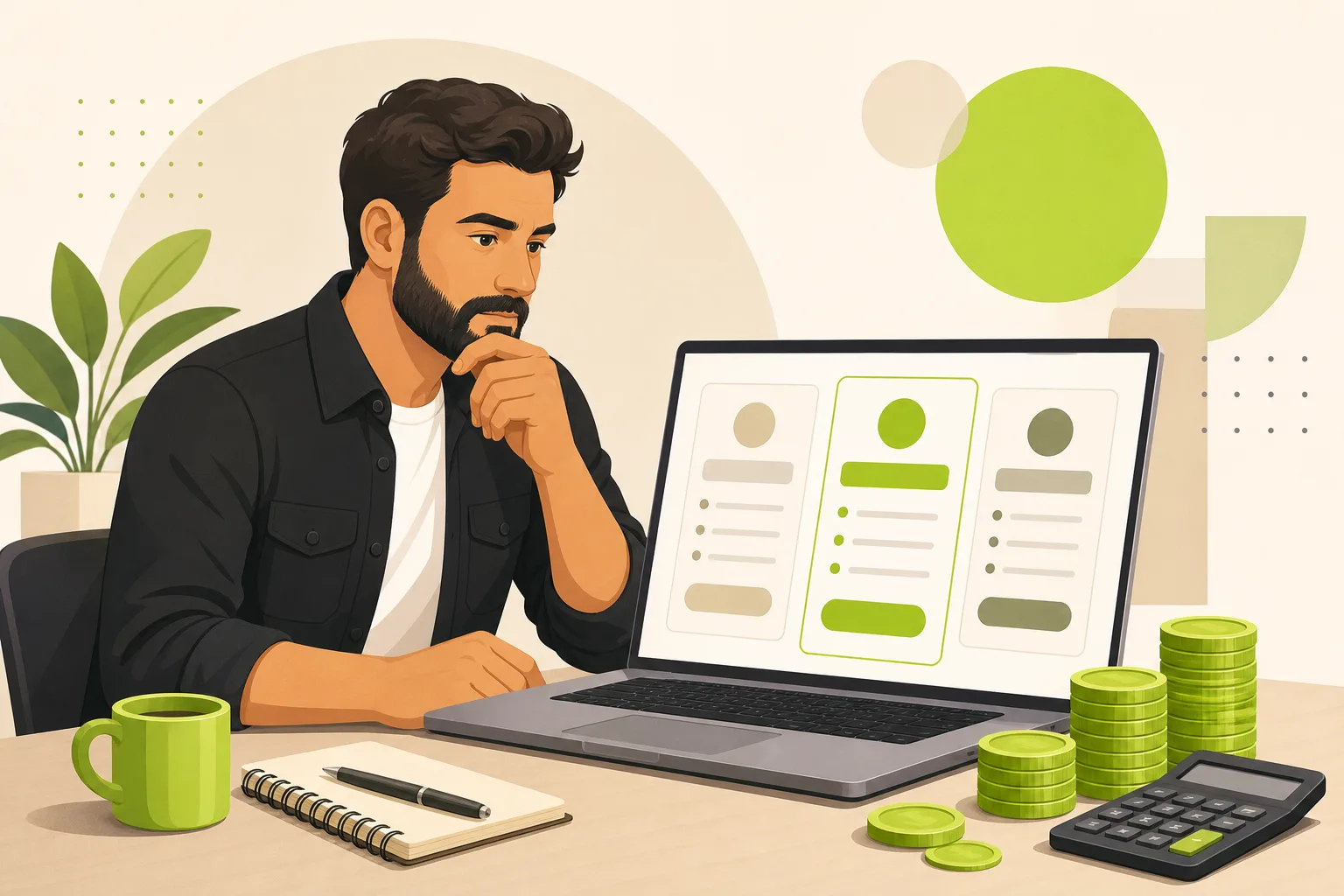 Illustration: How Much Does a Bail Bondsman Website Cost?