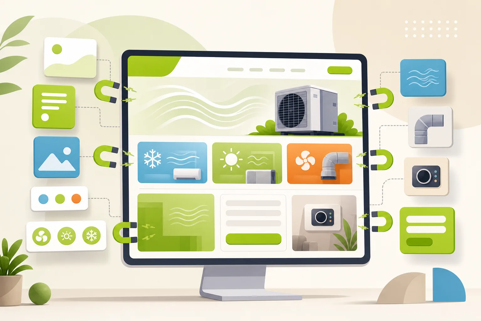 Illustration: Best Website Builder for an HVAC Contractor