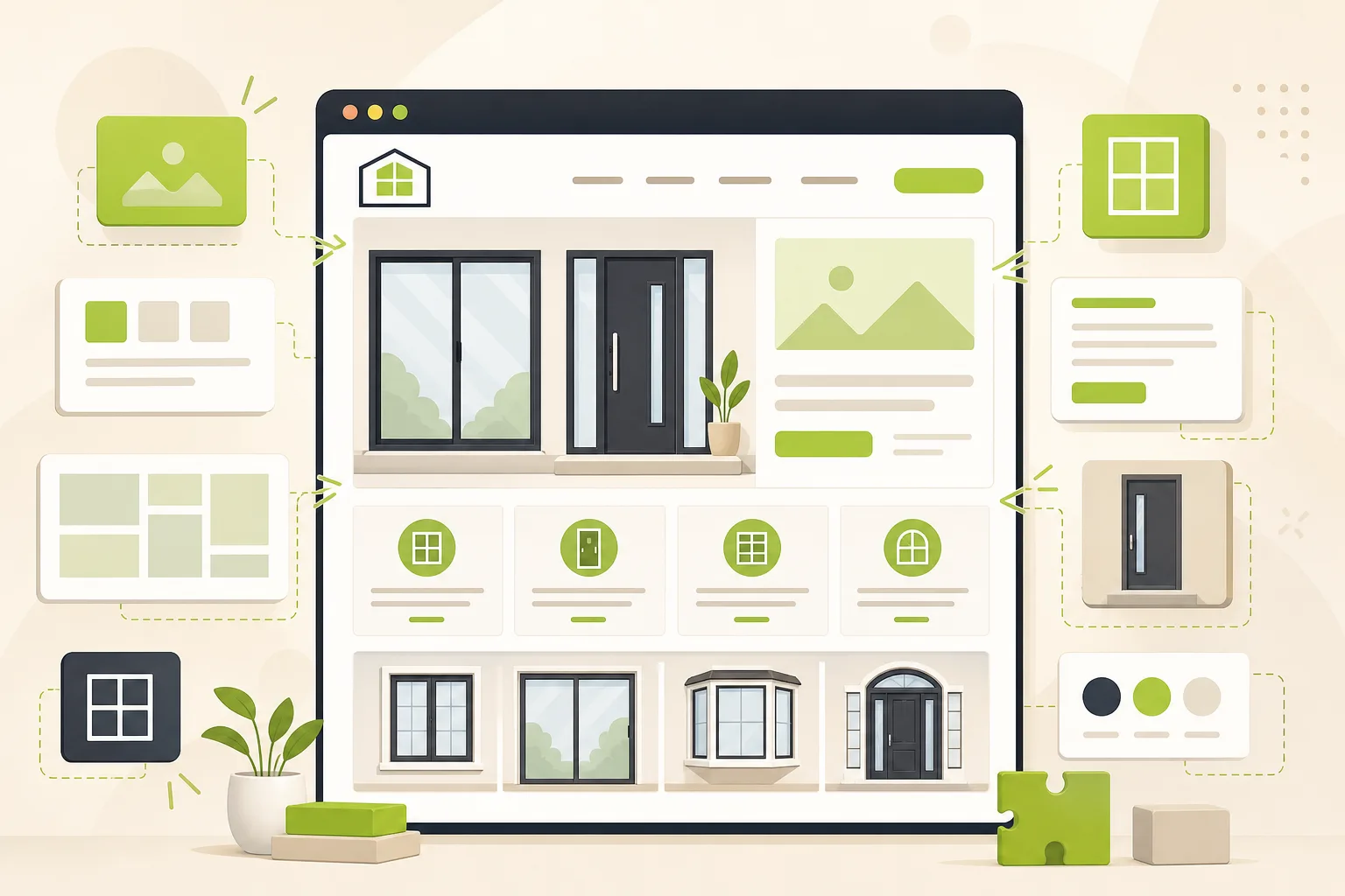 Illustration: Best Website Builder for a Window & Door Company (2026 Guide)