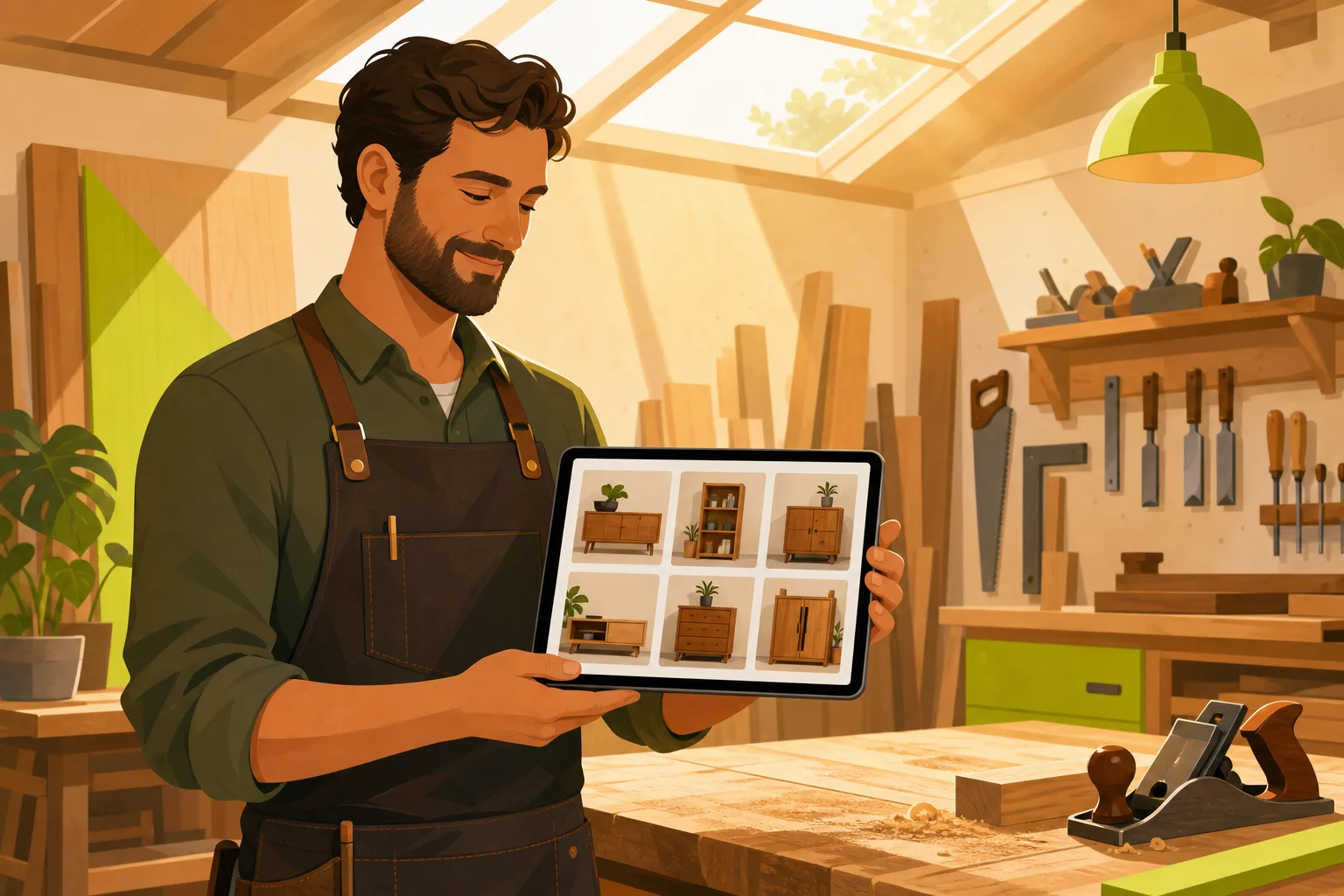Illustration: How Carpenters Turn Project Photos Into Booked Work