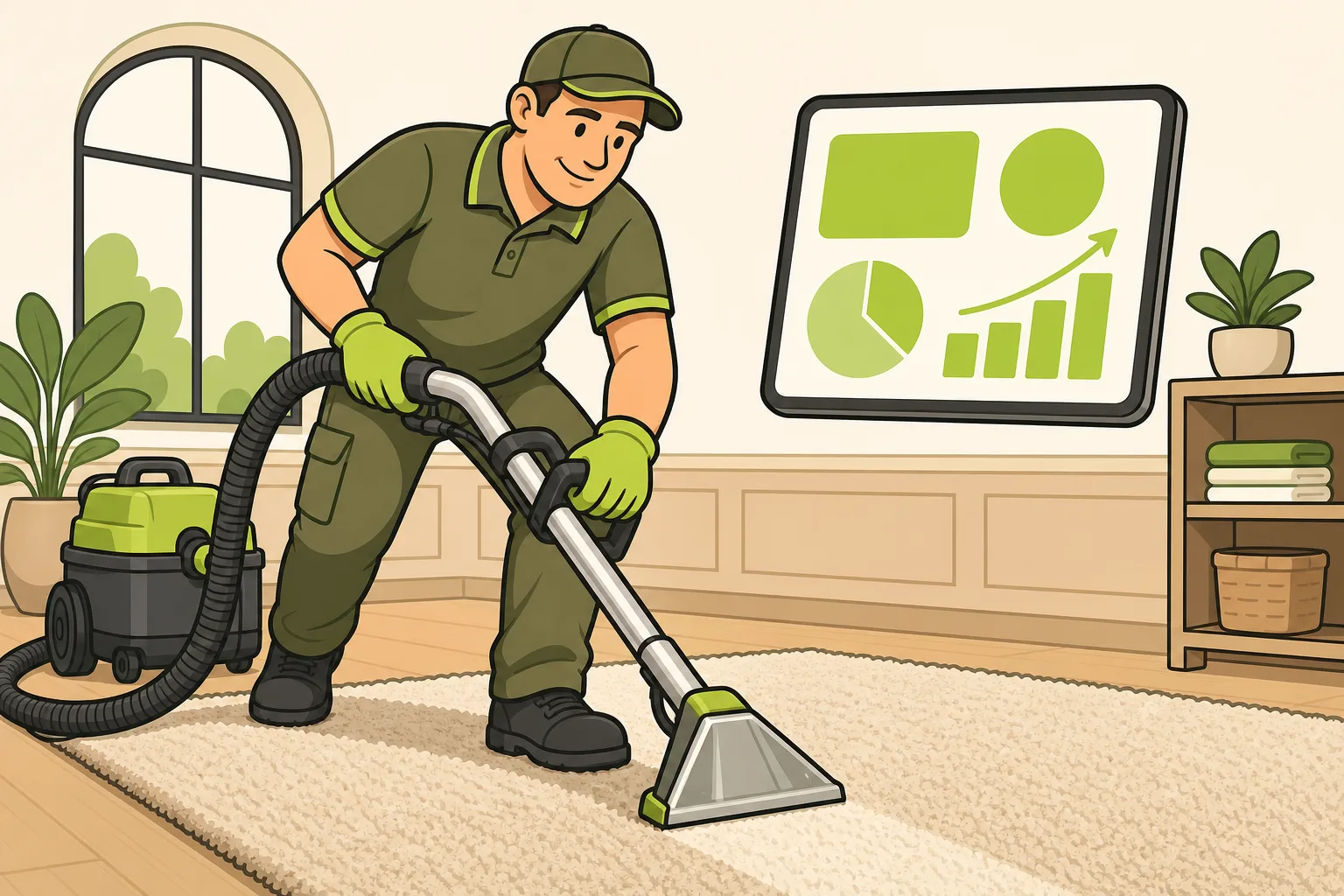 Illustration: Carpet Cleaning SEO: The Owner's Guide to Getting Found Without Paying for Leads