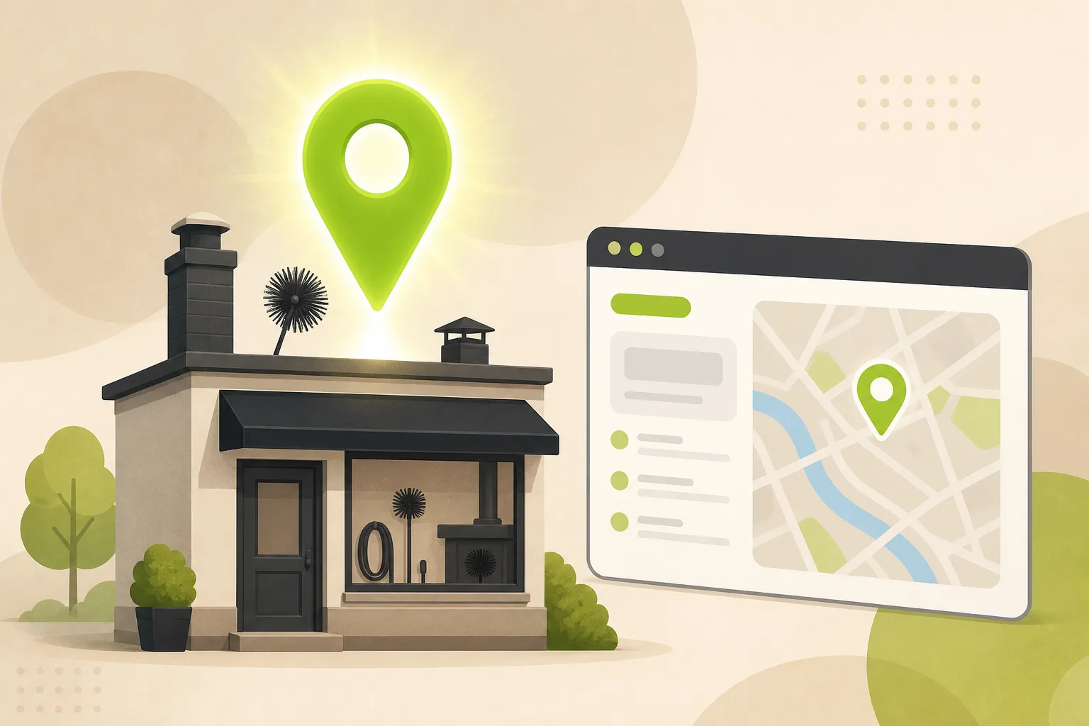 Illustration: Chimney Sweep Google Business Profile: The September Prep Guide