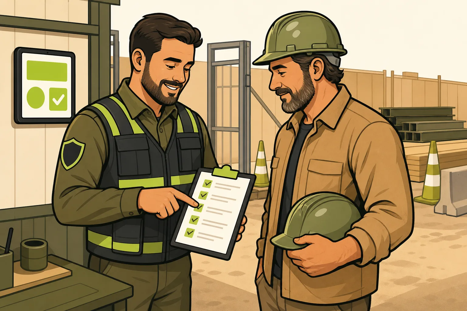 Illustration: Construction Site Security Guard Contracts: How to Win Them With Your Website