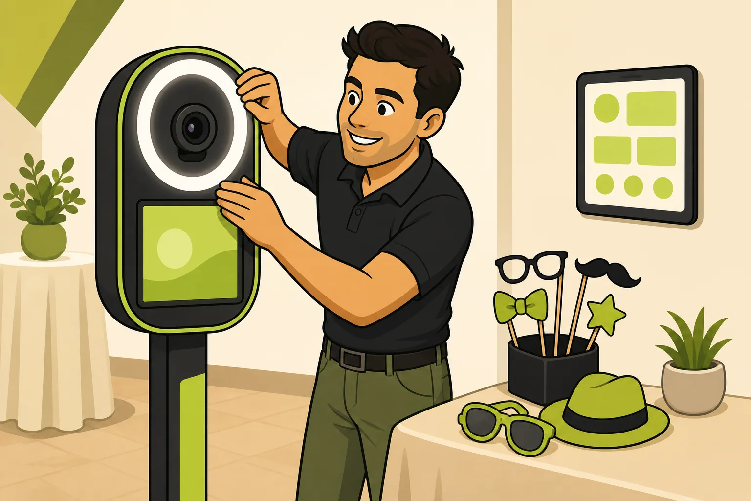 Illustration: How to Win Corporate Photo Booth Clients: What Your Website Needs to Show