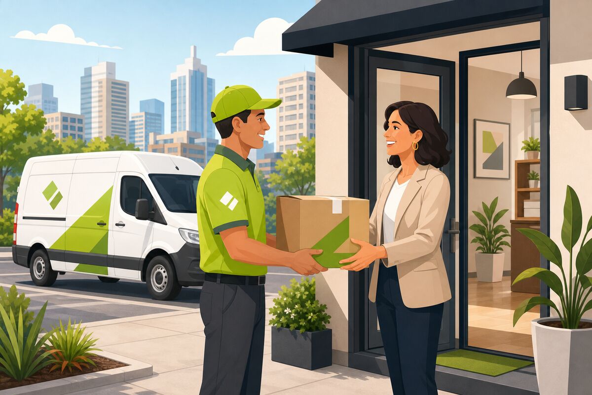 Courier & Delivery Services website example