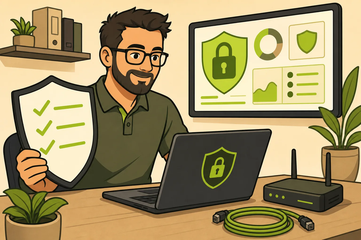 Illustration: Cybersecurity for Small Business: What Your IT Company Should Actually Be Doing