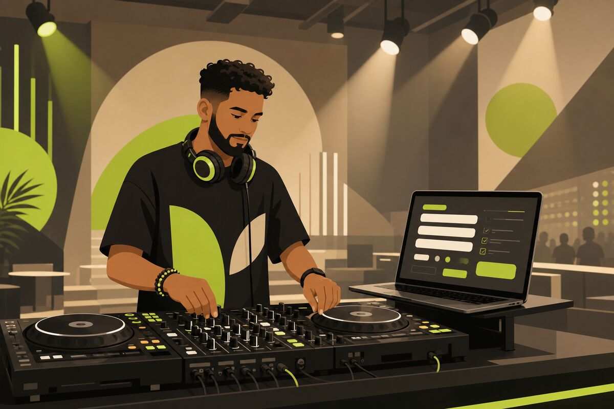 DJs & Entertainment website example
