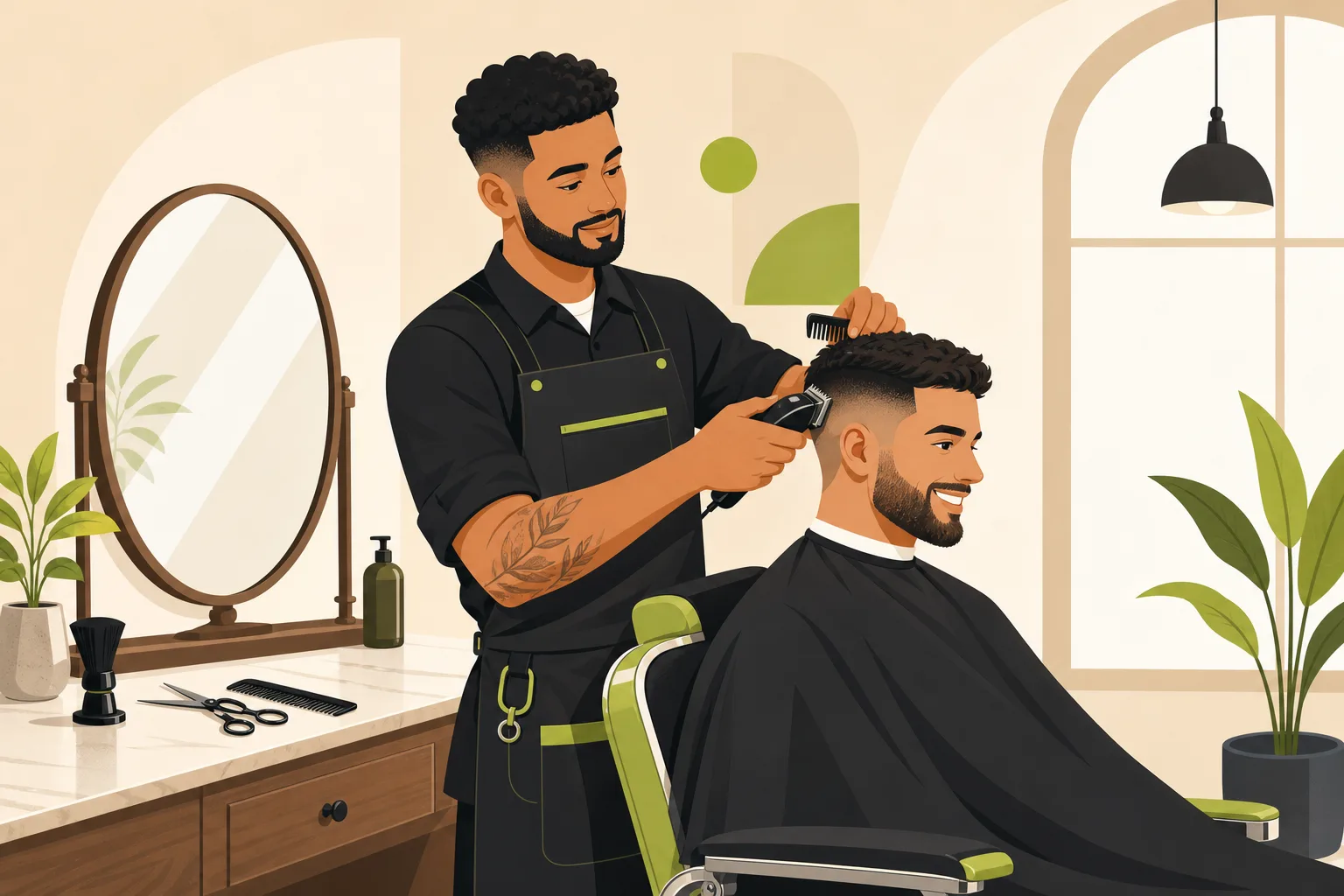 Illustration: Do Barber Shops Need a Website? Yes — Here's What Actually Converts