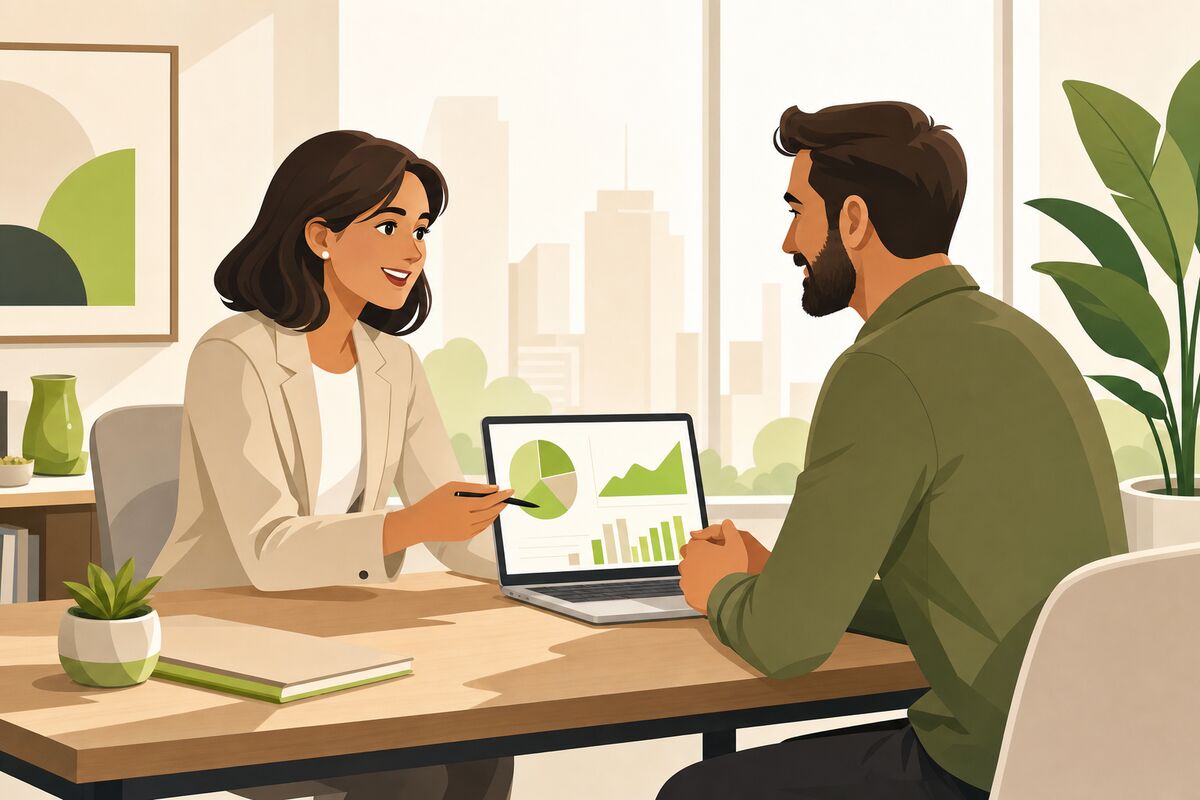 Financial Advisors website example