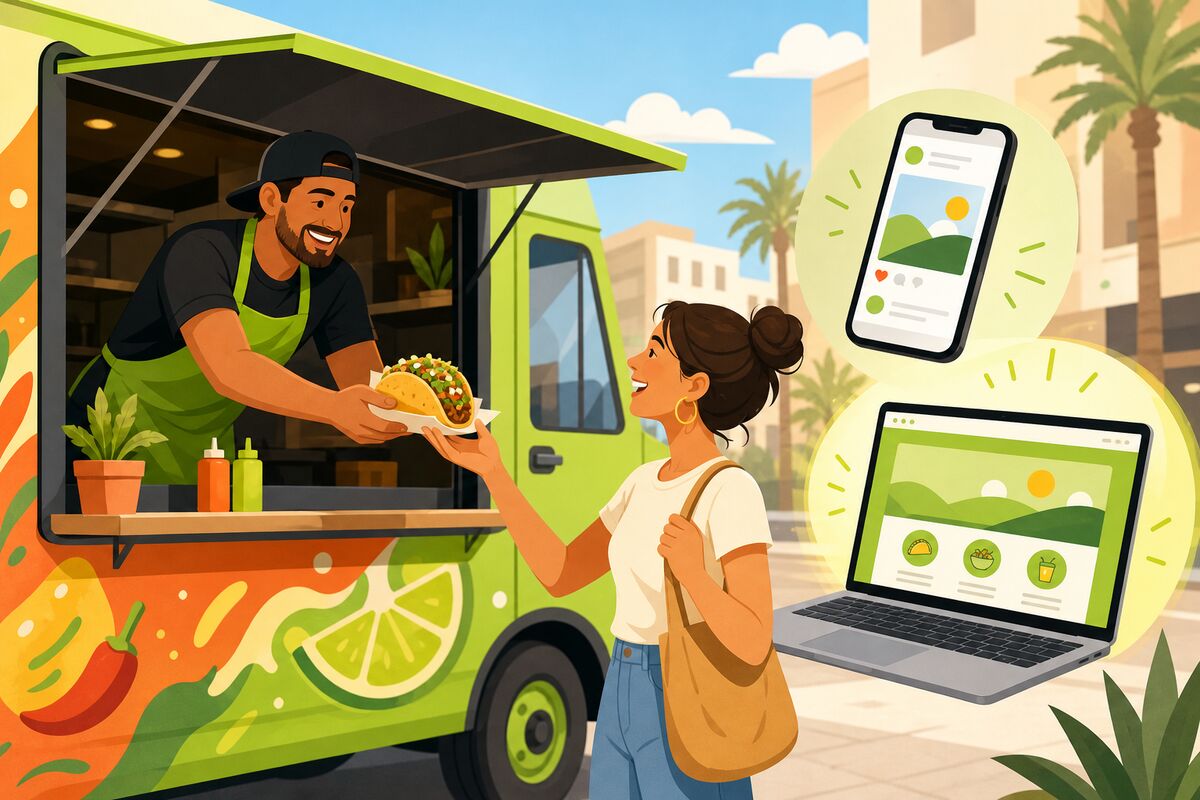 Food Trucks website example