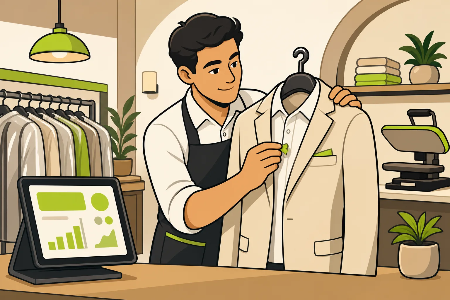 Illustration: What Makes a Dry Cleaner Website Actually Work? A Design Guide for Owners