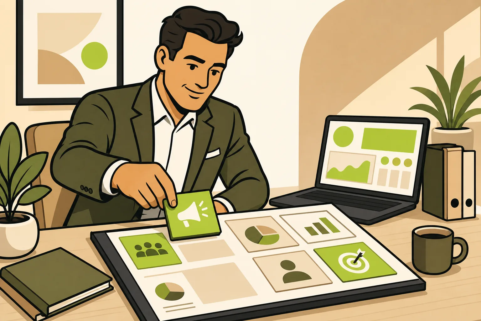 Illustration: Financial Advisor Marketing: Why Your Website Is the Only Channel That Matters First