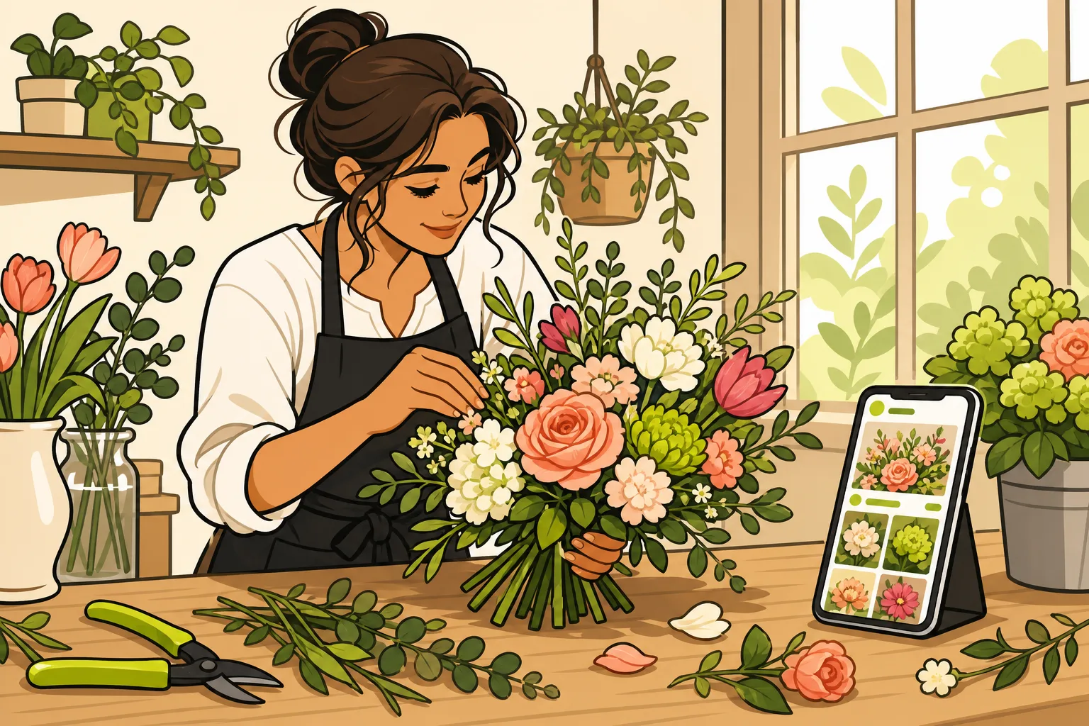 Illustration: Florist Instagram: Your Bouquets Are the Content