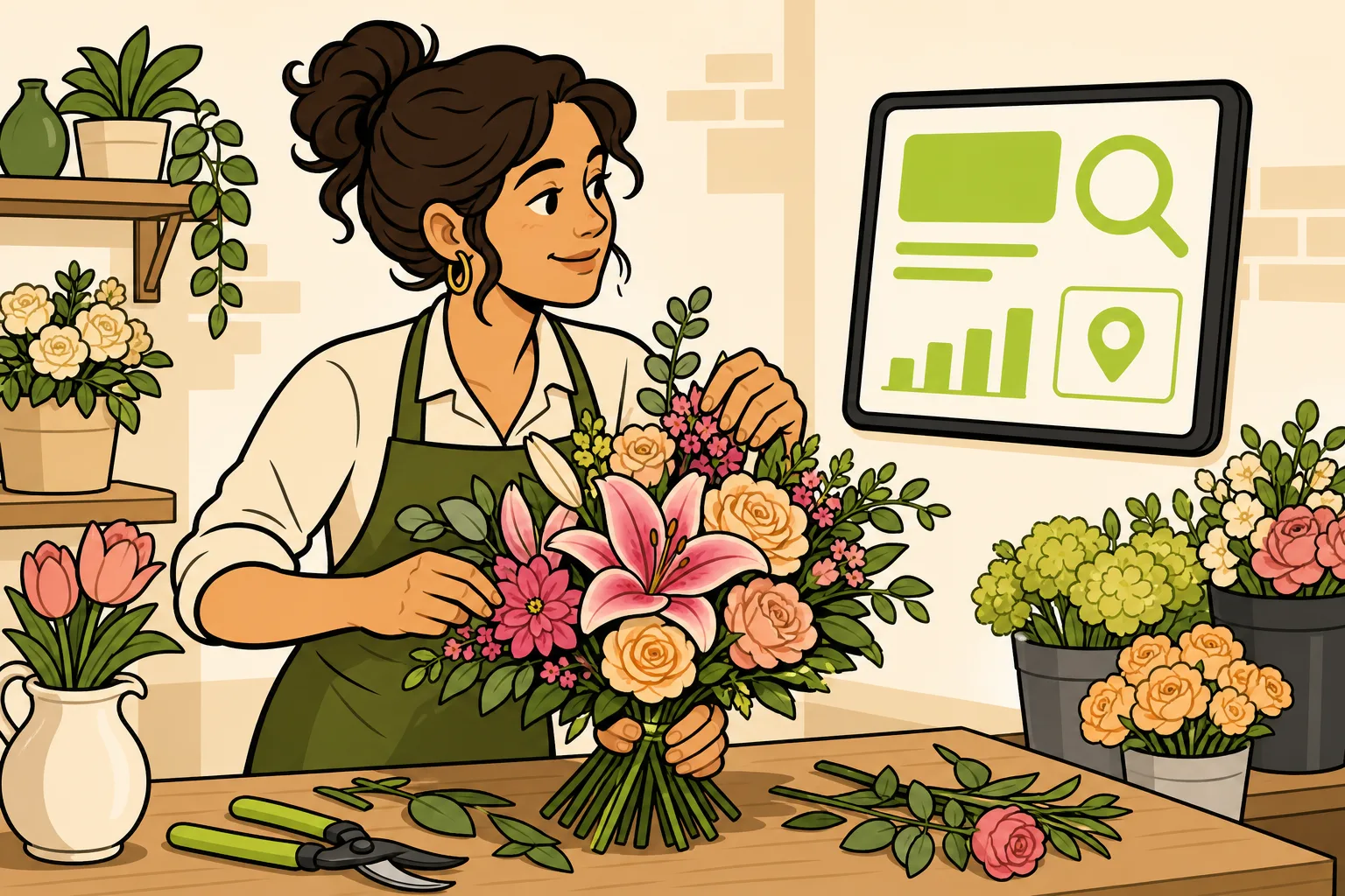 Illustration: Florist SEO: How to Get Your Flower Shop Found on Google Without Paying an Agency