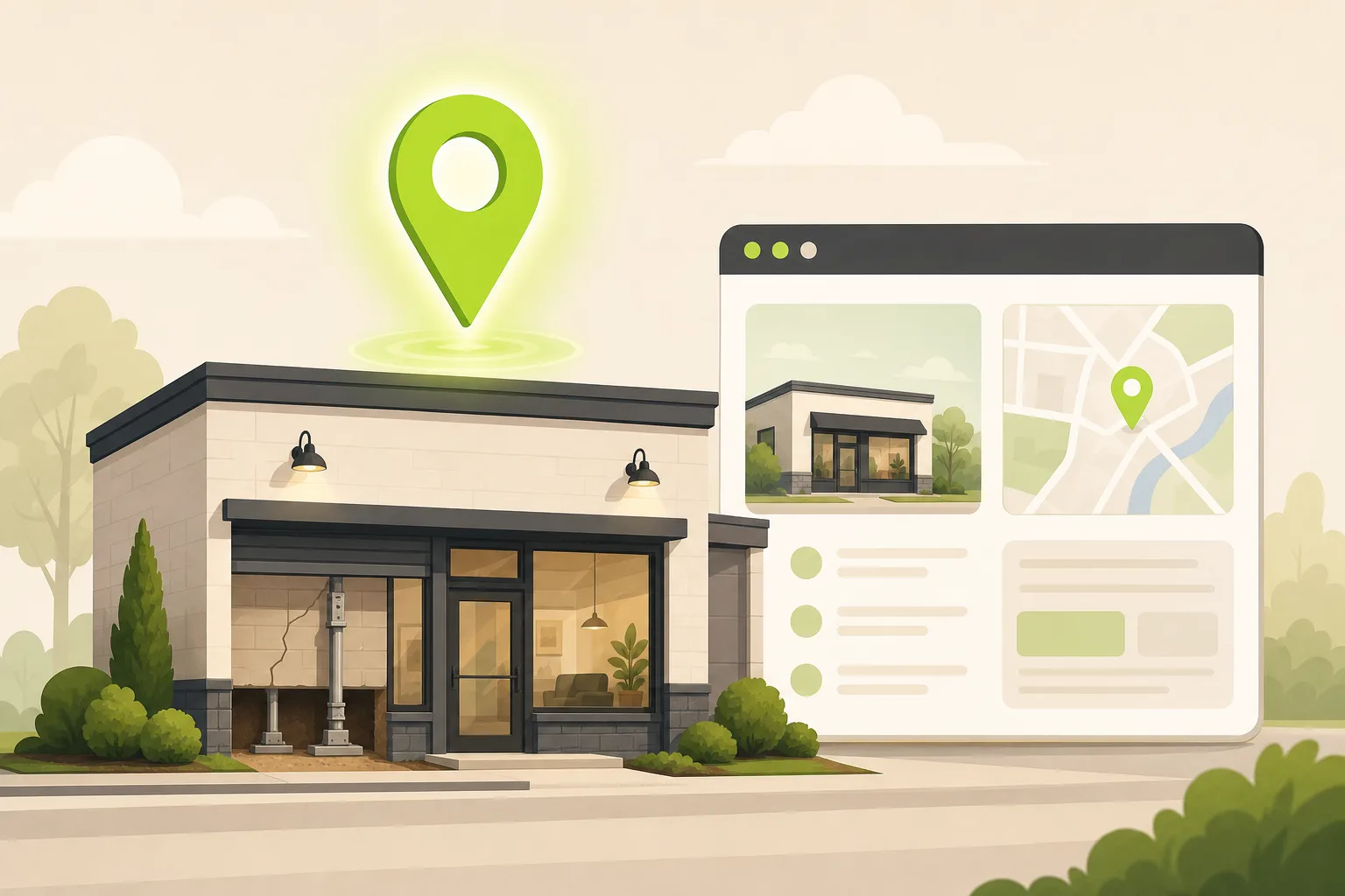 Illustration: Is Google Business Profile Enough for a Foundation Repair Contractor?