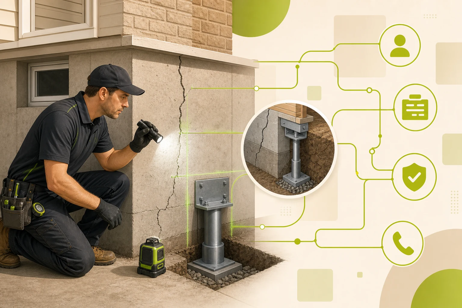 Illustration: Foundation Repair Company Website Checklist: 9 Must-Haves That Win the Estimate