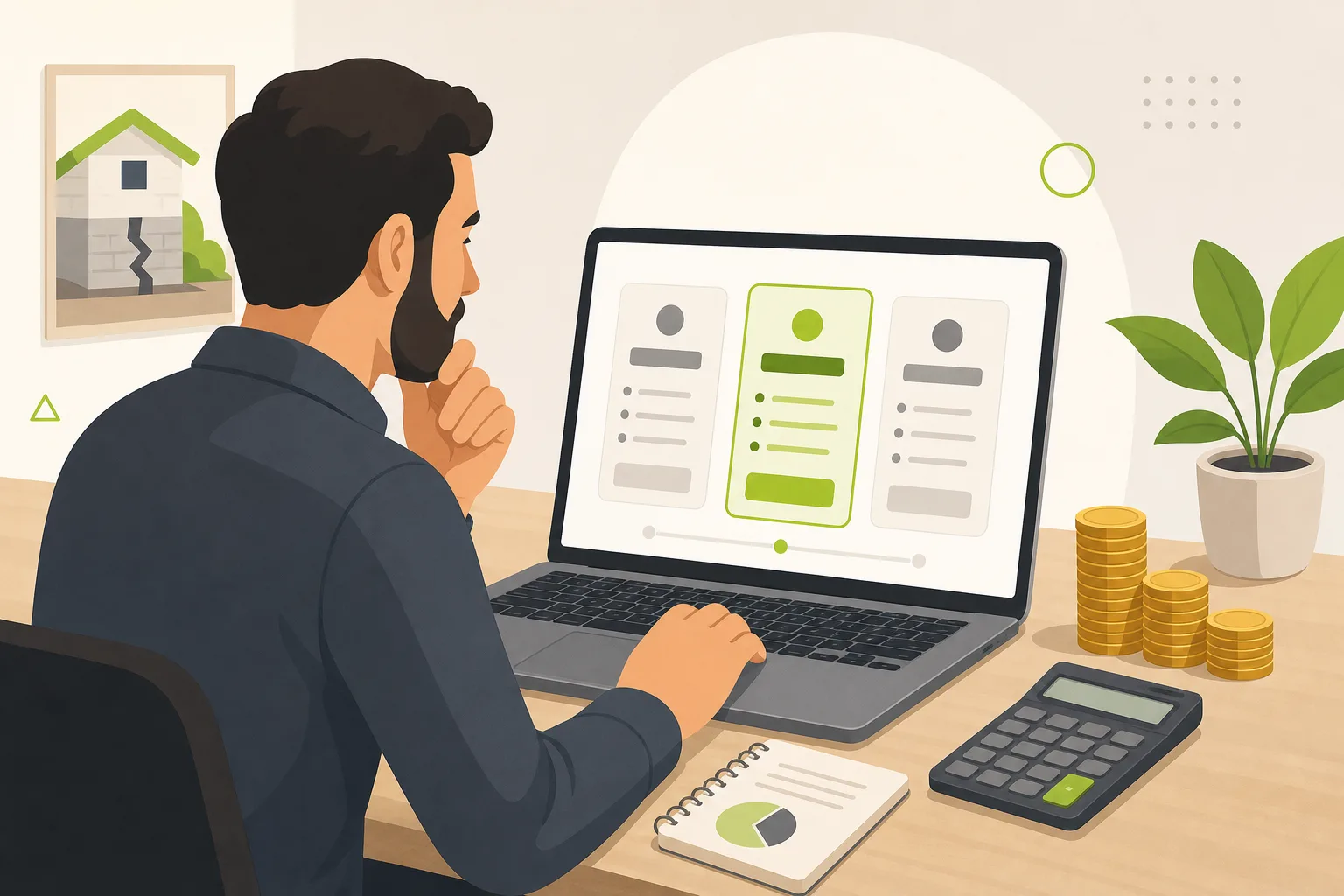 Illustration: How Much Does a Foundation Repair Contractor Website Cost?