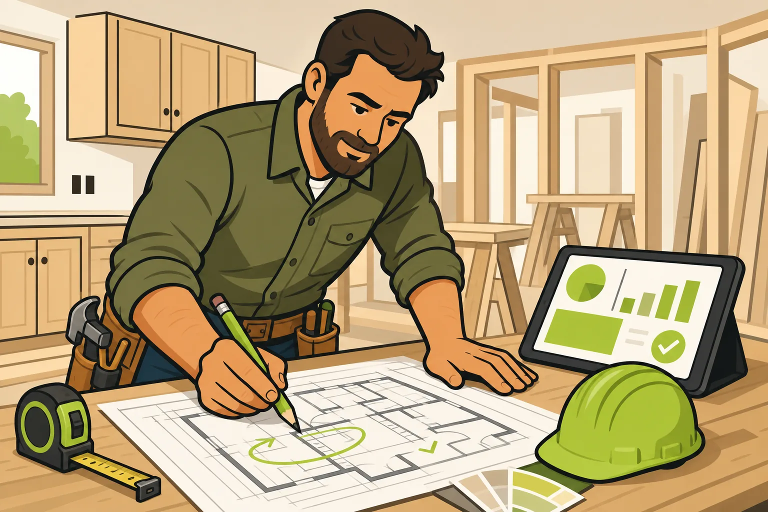 Illustration: General Contractor Marketing Ideas That Actually Work