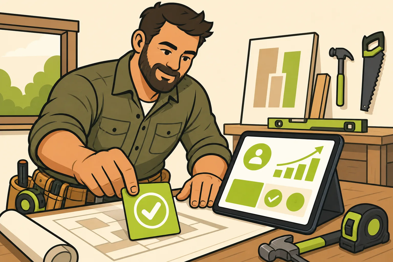 Illustration: Local SEO for General Contractors: How Your Project Portfolio Does the Ranking Work