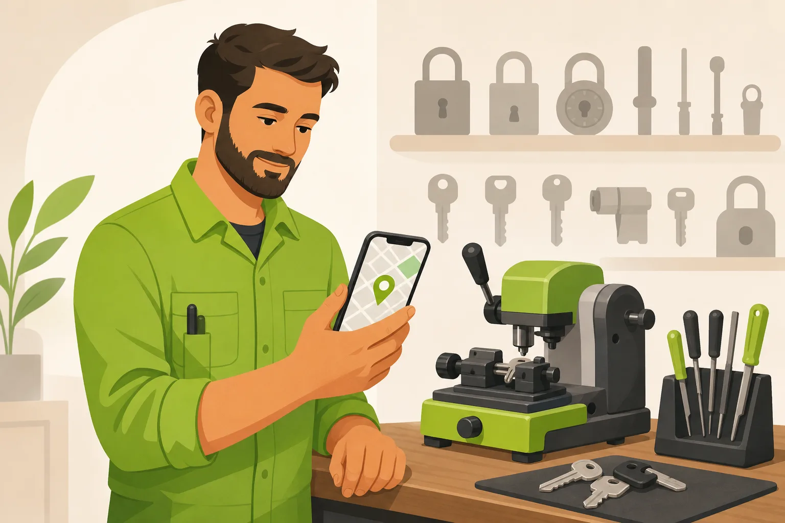 Illustration: Is Google Business Profile Enough for a Locksmith?