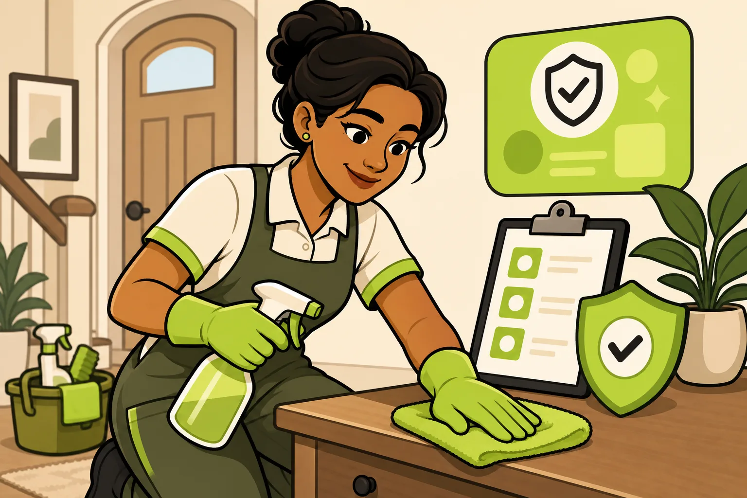 Illustration: House Cleaning Business Insurance: What You Need — and How to Show Clients You Have It