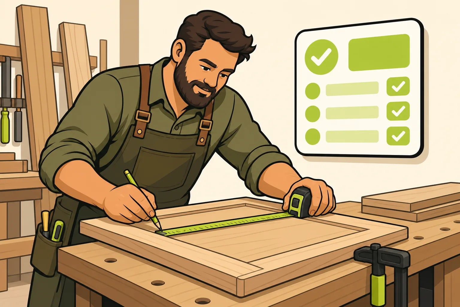 Illustration: How Carpenters Get Leads Without Buying Them