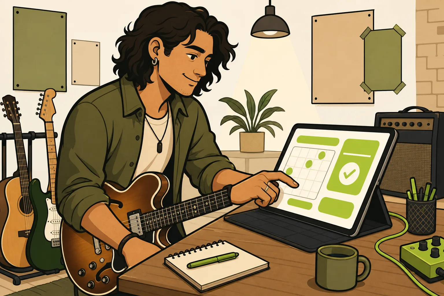 Illustration: How to Get Gigs as a Musician: What Venue Bookers Actually Check