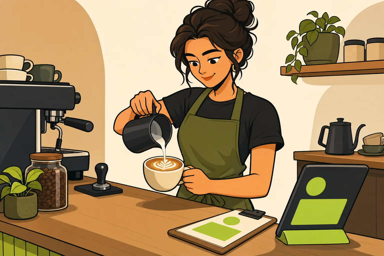 Illustration: How to Start a Coffee Shop With No Money: The Realistic Playbook
