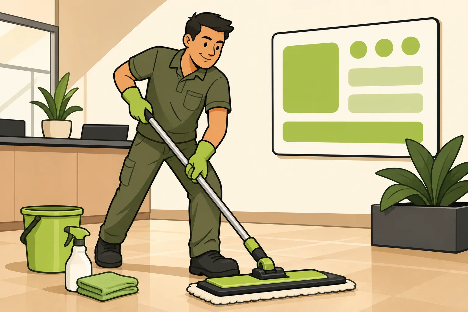 Illustration: How to Start a Commercial Cleaning Business: The Indie Owner's Guide (No Franchise Required)