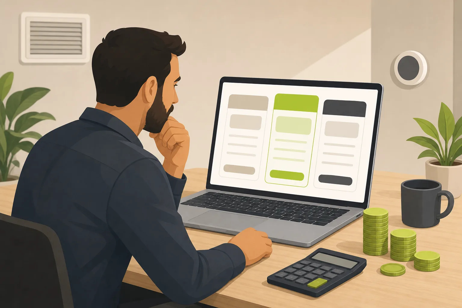 Illustration: How Much Does an HVAC Contractor Website Cost?