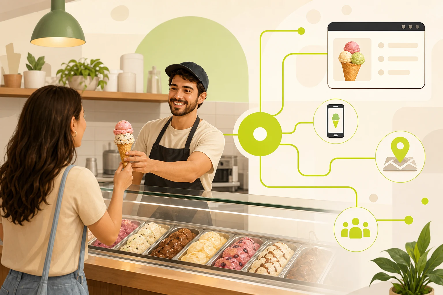 Illustration: What Your Ice Cream Shop Website Actually Needs