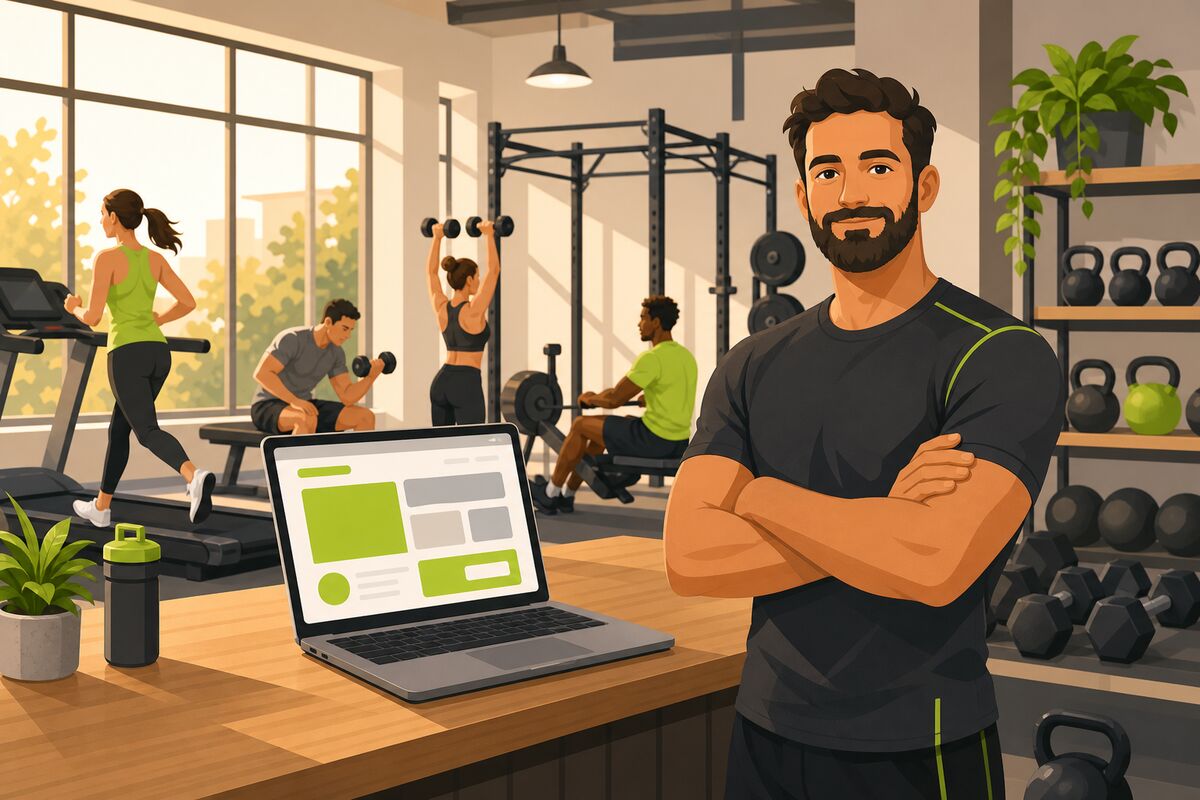 Gyms & Fitness Studios website example