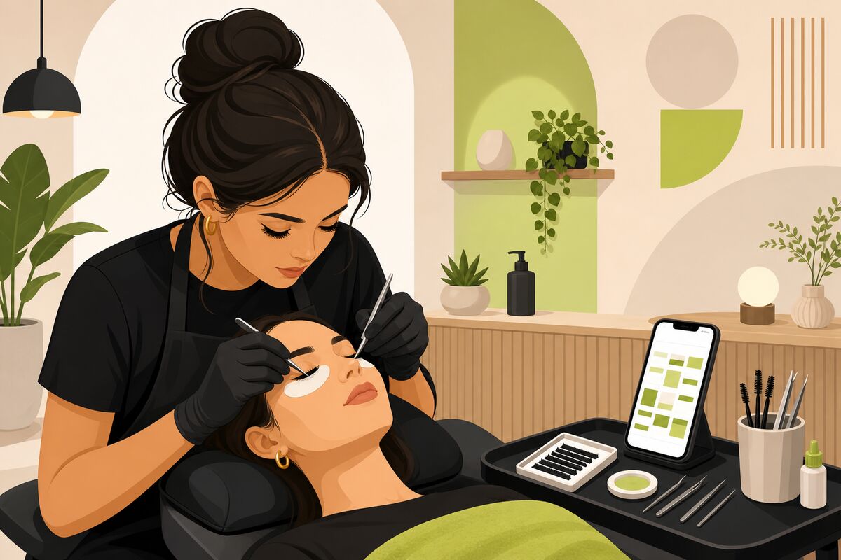 Lash & Brow Studios website example