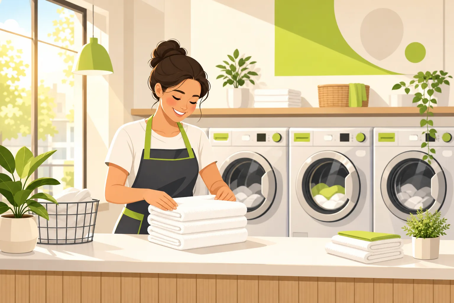 Illustration: What a Laundromat Website Does for Wash-and-Fold Revenue