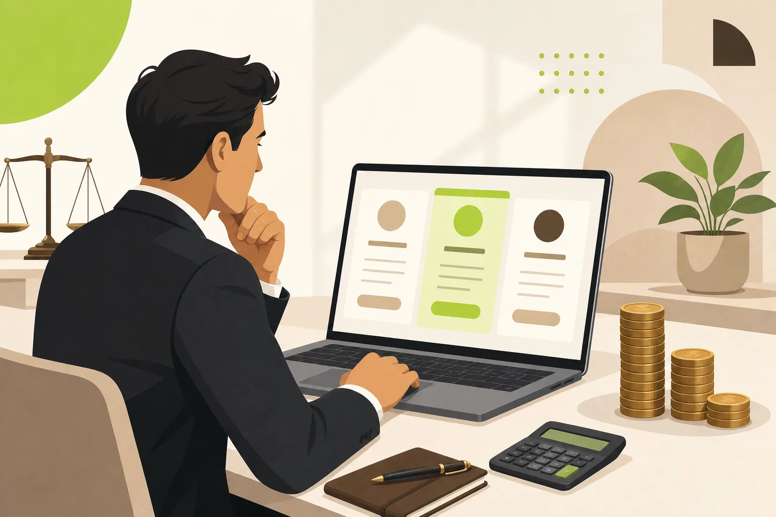 Illustration: How Much Does a Lawyer Website Cost?