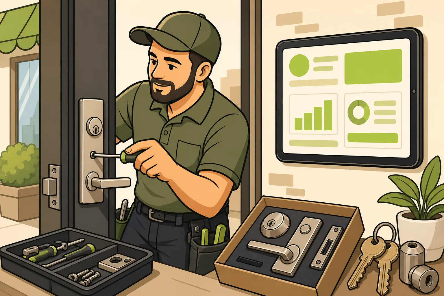 Illustration: Locksmith SEO: What Actually Works (And Why the Scam Problem Changes Everything)
