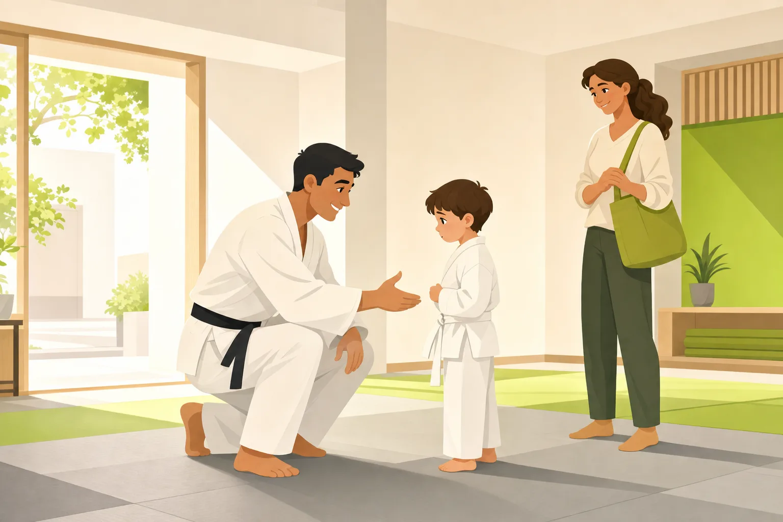 Illustration: What Parents Need on a Martial Arts Studio Website to Say Yes