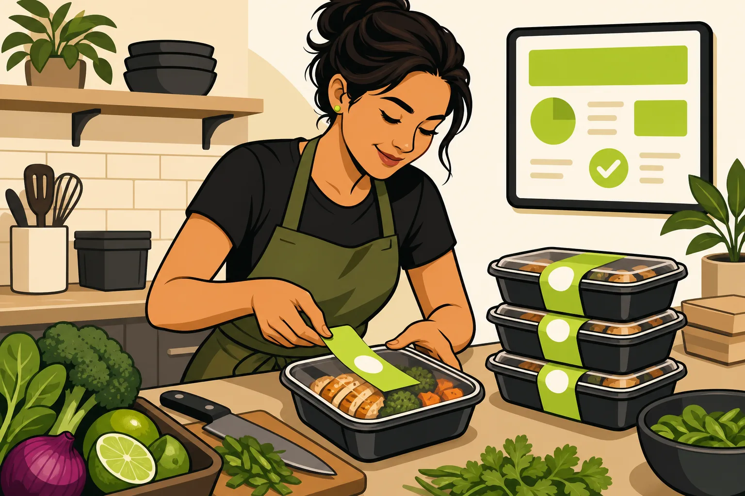Illustration: Meal Prep Business Plan: The Complete Template (And the Website Section Most Plans Get Wrong)
