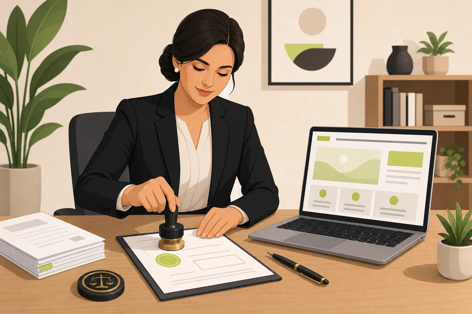 Illustration: Is a Website Worth It for a One-Person Notary?
