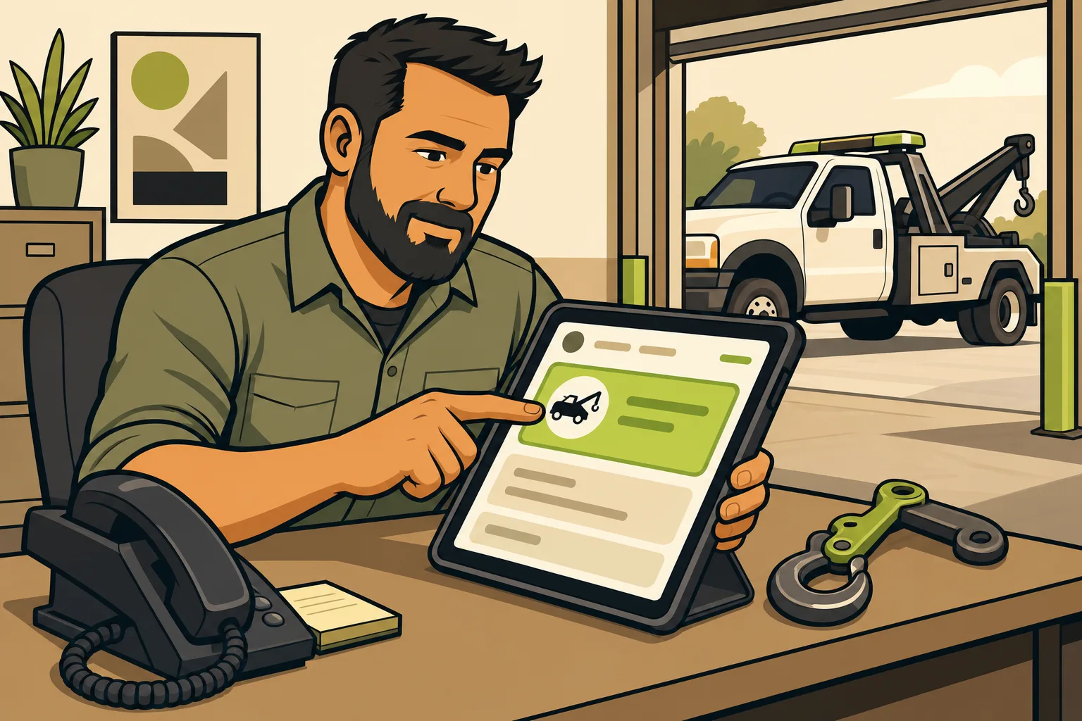 Illustration: Motor Club Towing Contracts: How to Get Them — and Why Direct Calls Pay 3x More