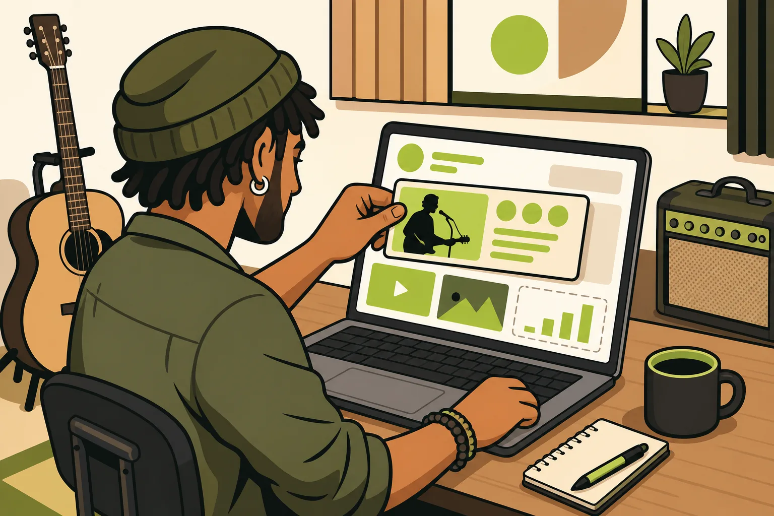 Illustration: What Is an EPK for Musicians (and Why Your Website Should Be One)
