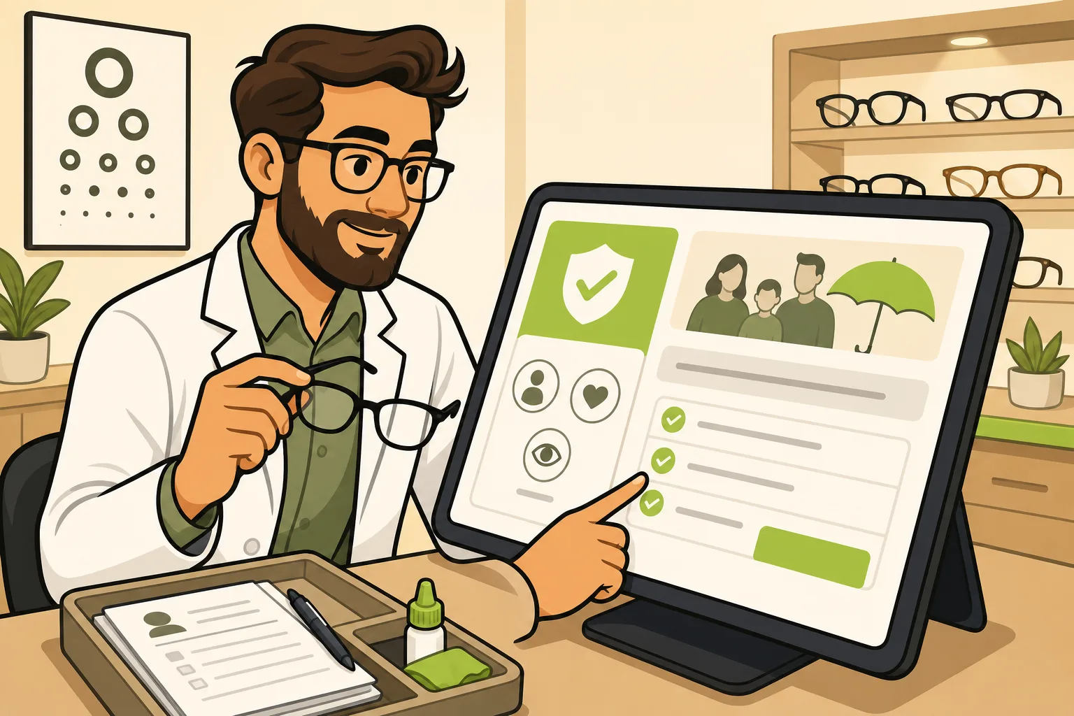 Illustration: Optometrist Marketing: The One Page That Beats Every Ad Campaign