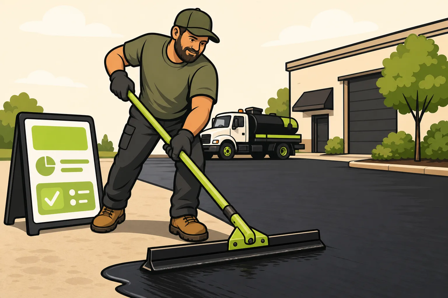 Illustration: How to Grow Your Sealcoating Business: The Website and Marketing Playbook