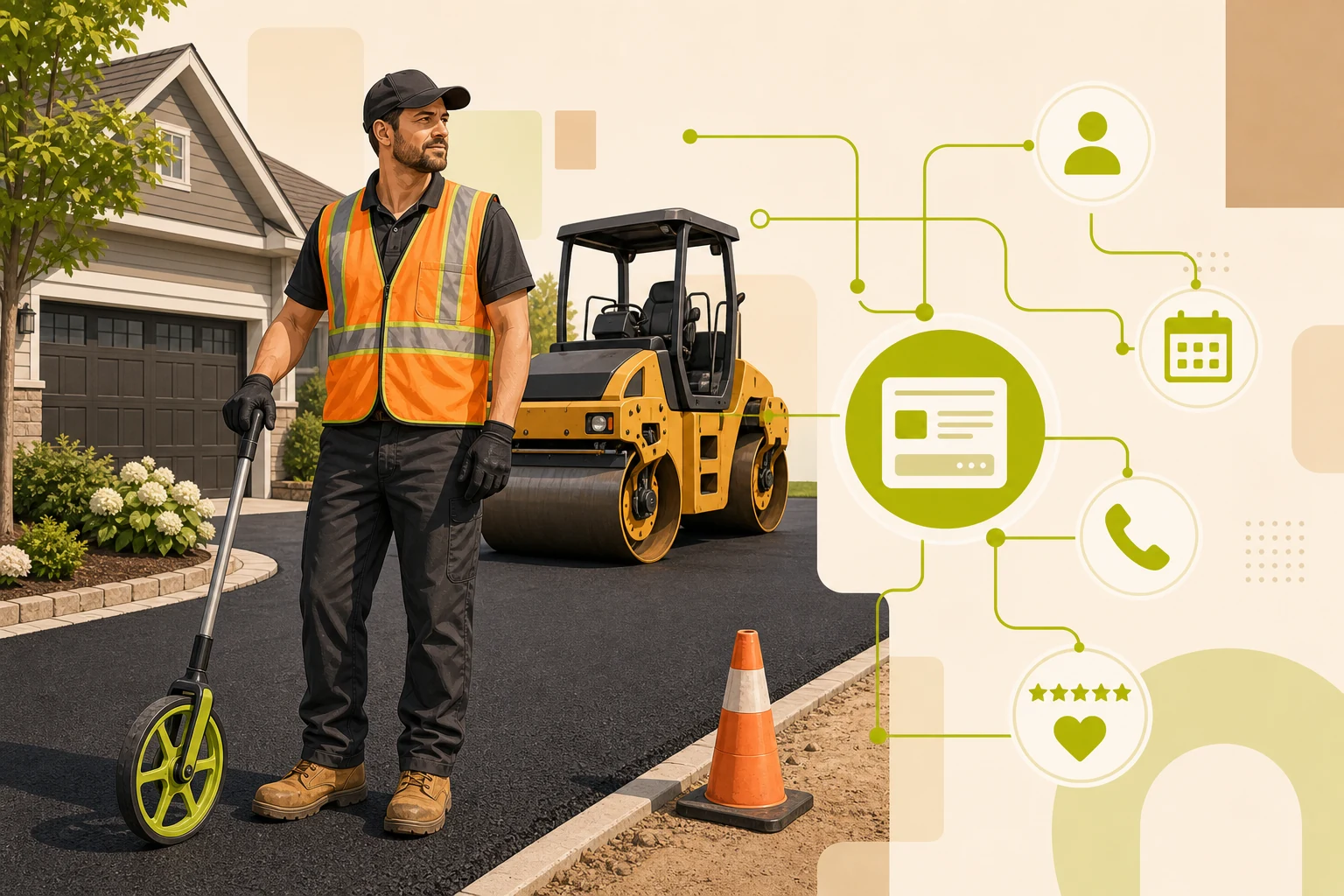 Illustration: Paving Contractor Website Checklist: 8 Must-Haves That Win Estimates