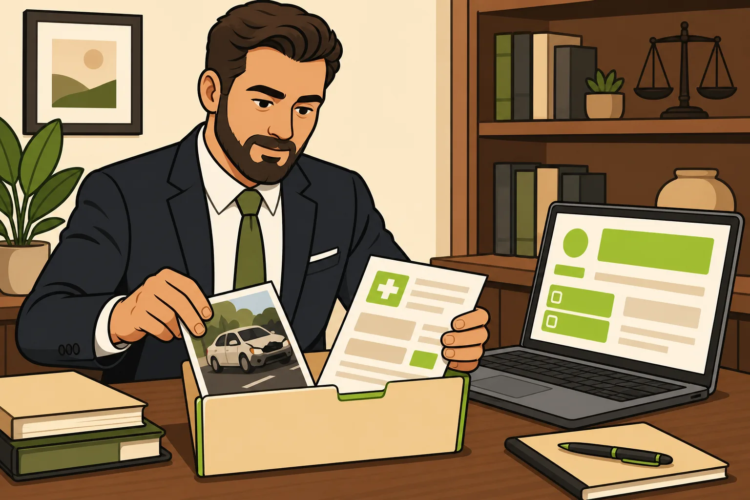 Illustration: What Your Personal Injury Law Firm Website Must Do After the Traffic Arrives