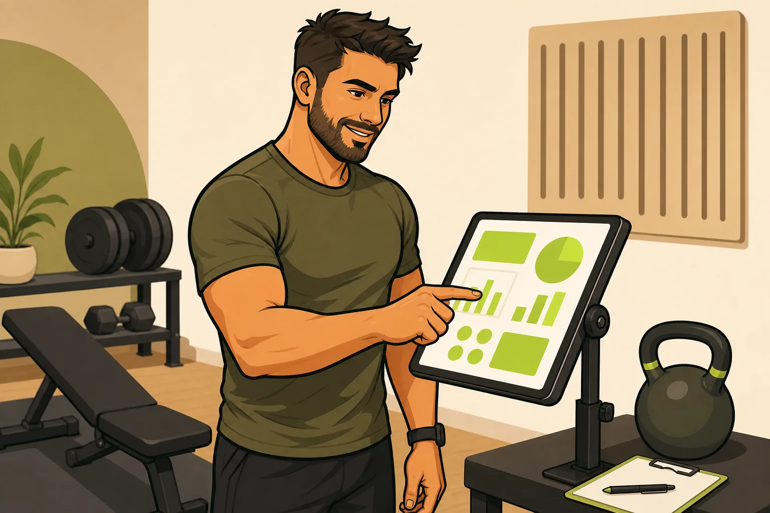 Illustration: Personal Training Marketing: How Your Website Does the Work So You Don't Have To