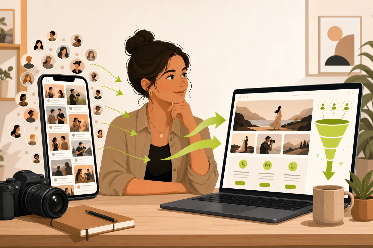 Illustration: Is Thumbtack Worth It for Photographers? The Real Lead Cost Math